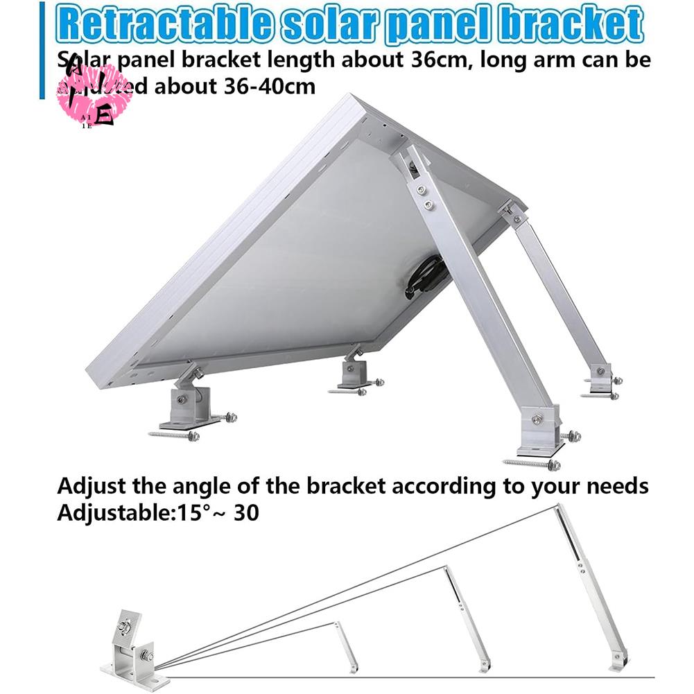 Flat Panel Mount Tilt - A11E-Verstelbare zonnepaneel-kantelmontagebeugels Aluminium zonnepaneelmontage voor platte