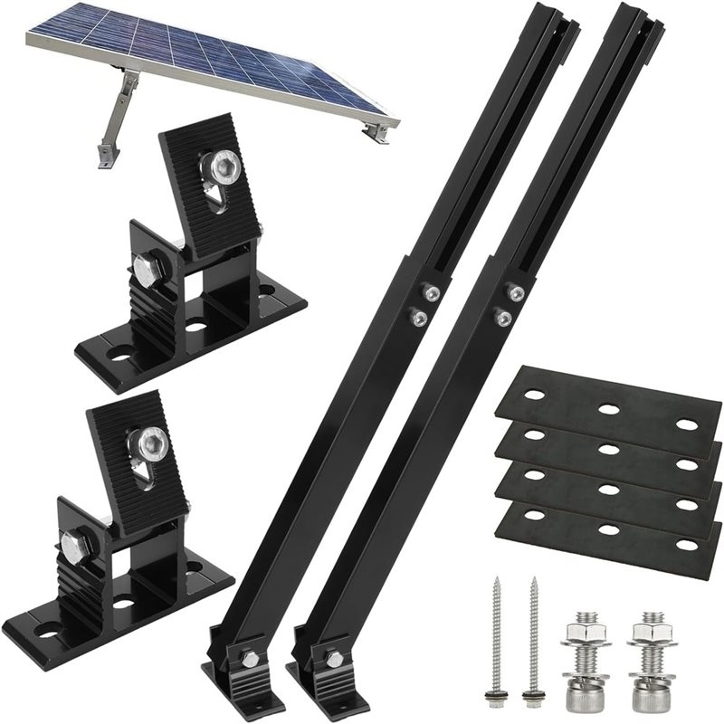 Flat Panel Mount Tilt - ABNM Aluminiumlegering Zonnepaneel Kantelmontagebeugels Verstelbaar Voor