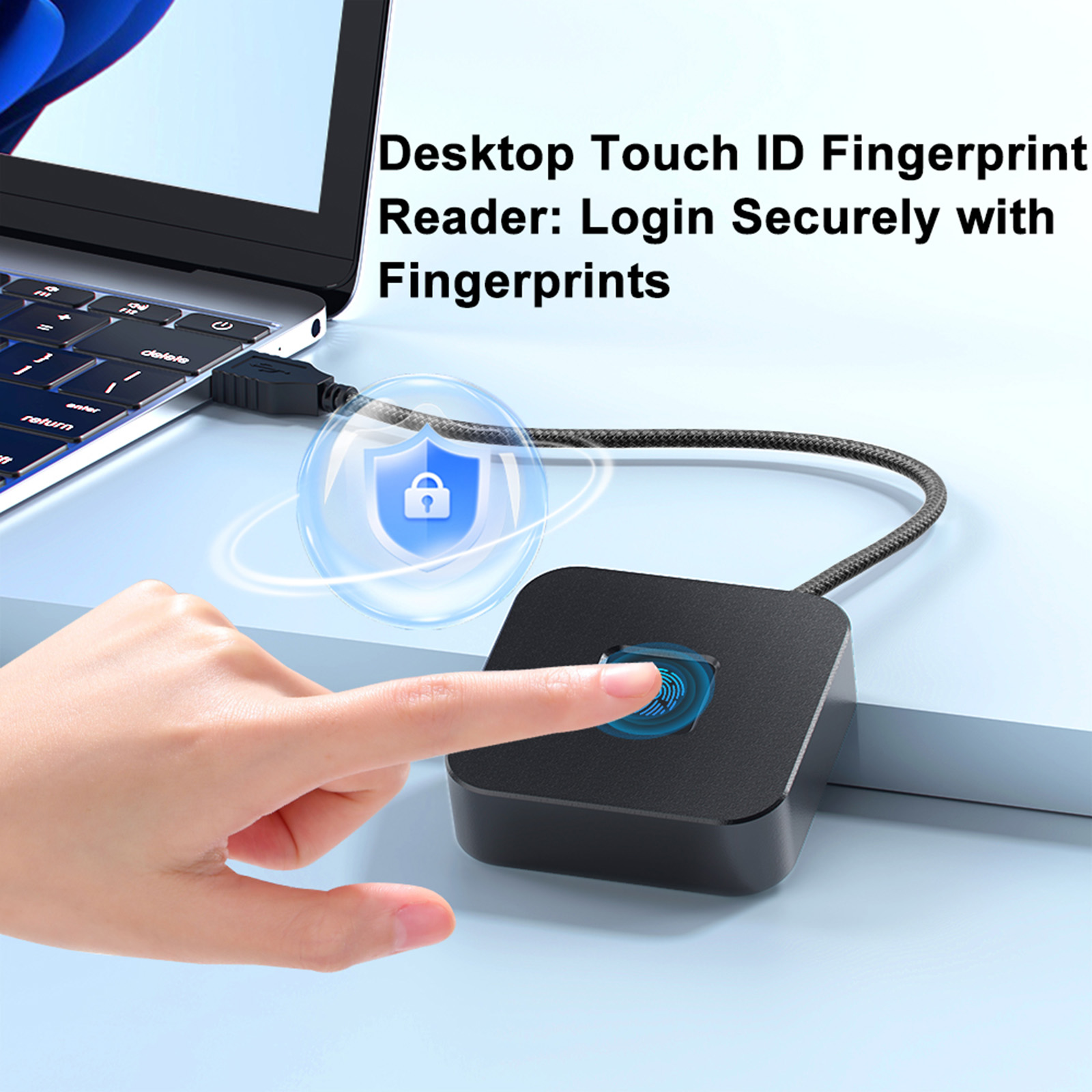 Fingerprint Reader Usb - USB-vingerafdruklezer met 1,5 meter lange kabel