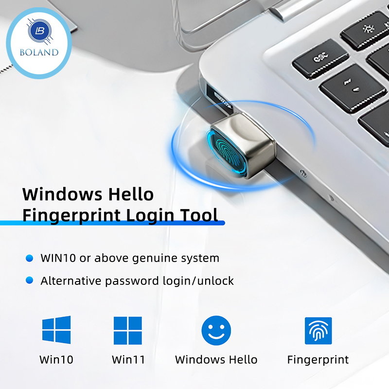 Fingerprint Reader Usb - Mini biometrische vingerafdruk Login Lock Windows