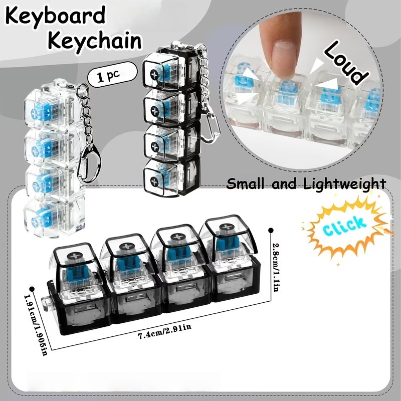 1PC Light Up Keyboard Keychain - Office Tech Accessories recensie en prijs