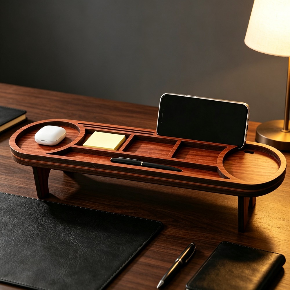 Houten bureau-organizer met te - Office Tech Accessories recensie en prijs